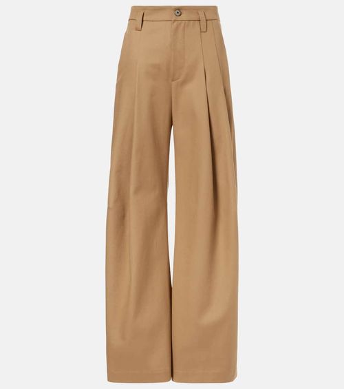 Monili cotton wide-leg pants