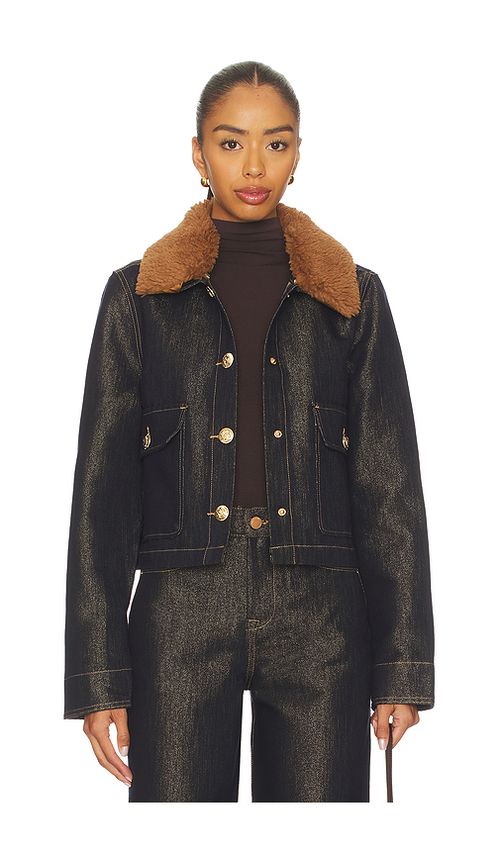 BLANKNYC Cropped Denim Jacket in Blue. M. Also in XS