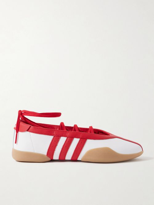 Taekwondo Mei Ballet Leather Sneakers - Red