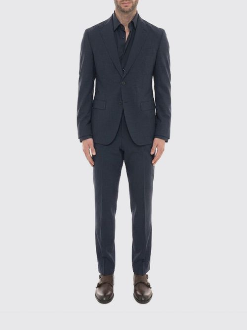 Suit Men color Blue
