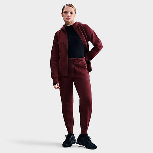 Women's Sportswear Tech Fleece Jogger Pants in Burgundy Crush/Black