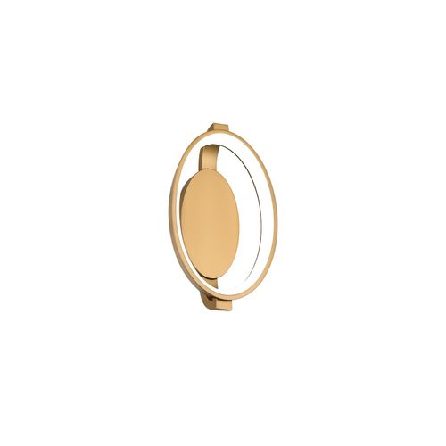 Aged Brass LED Wall Sconce from the Solitaire Collection