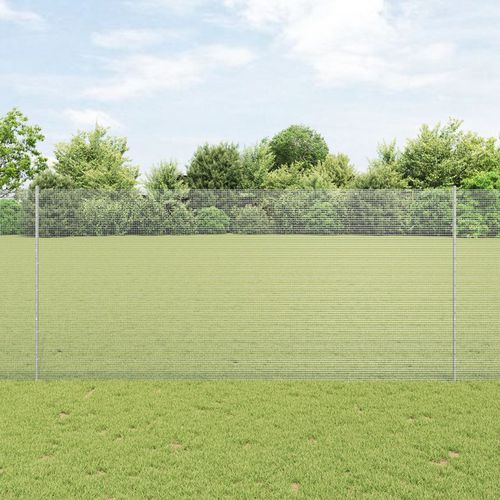 Welded Wire Fence with 44 U Posts Silver 1.4x50 m Steel