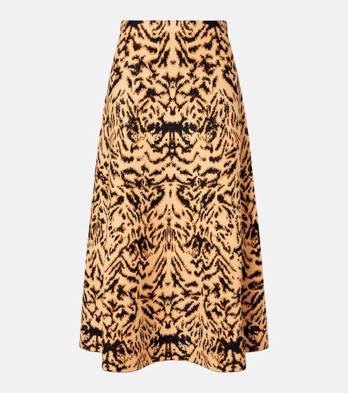 Lani jacquard midi skirt