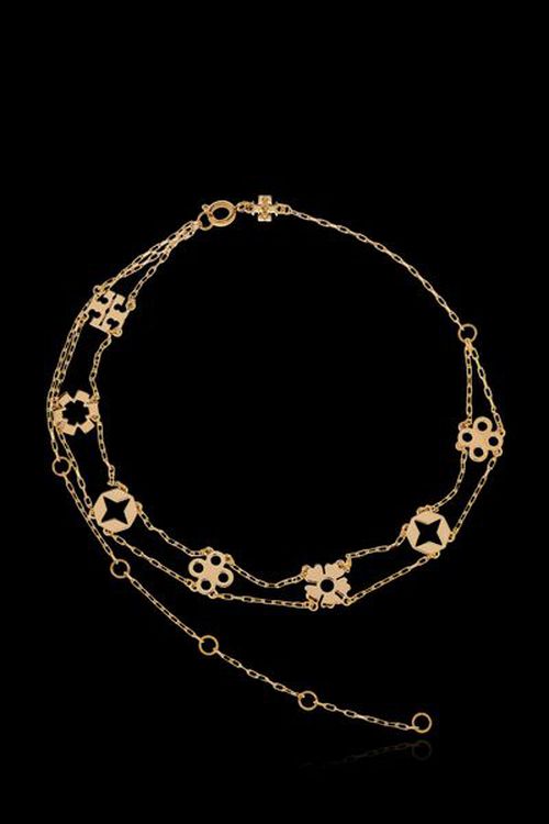 Tory Burch Logo Detailed Necklace