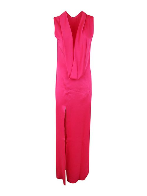 Enver satin shiny cocktail dress