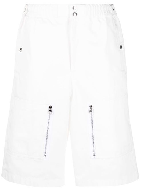 Multi-pocket Bermuda shorts - White