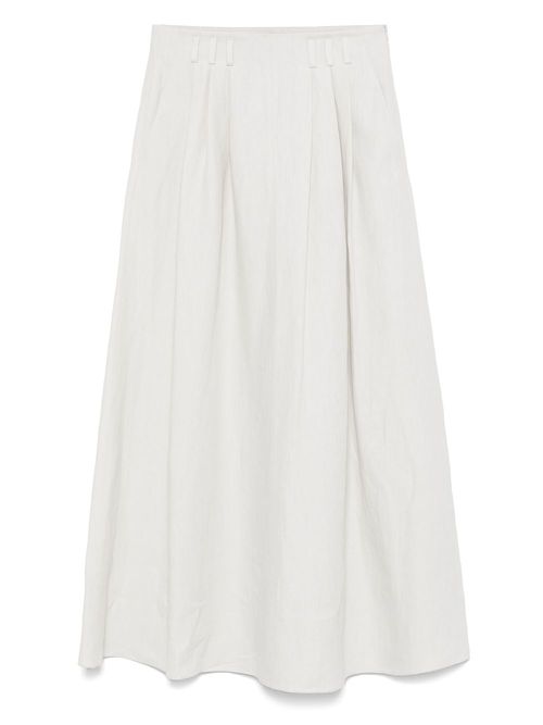 Giorgio Armani linen midi skirt - Grey