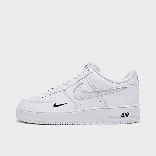 Men's Air Force 1 '07 LV8 Casual Shoes in White/Black/Reflective Silver