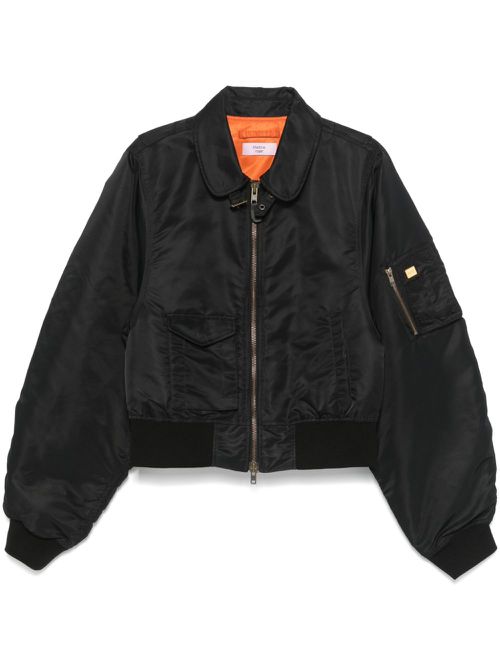 Shrunken bomber jacket - Black