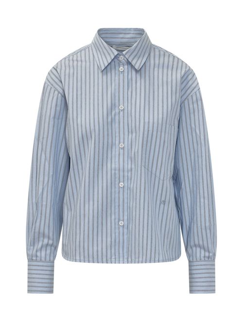 Blue Relaxed Stripes Shirt