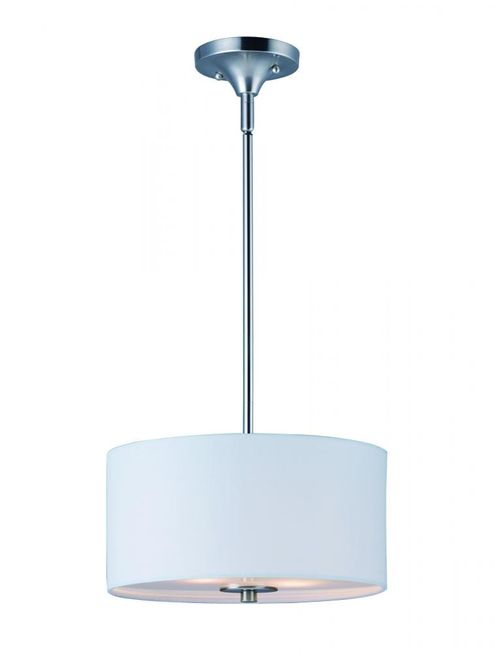 Bongo 2-Light 2-Light Semi-Flush Mount in Satin Nicke