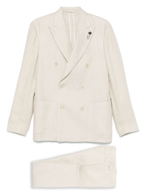 Off White Linen Suit