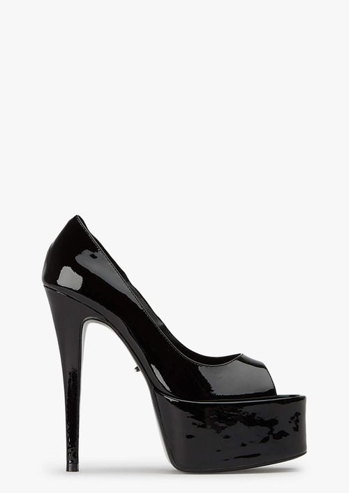 Jolee Black Patent Heels
