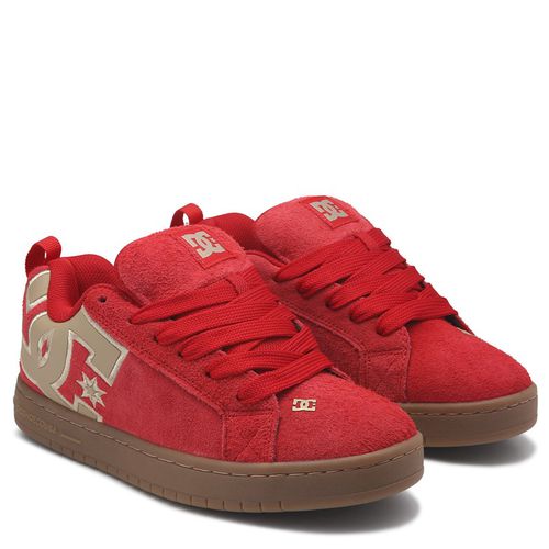 Men's Court Graffik Skate Shoes (Red/Tan/Gum)