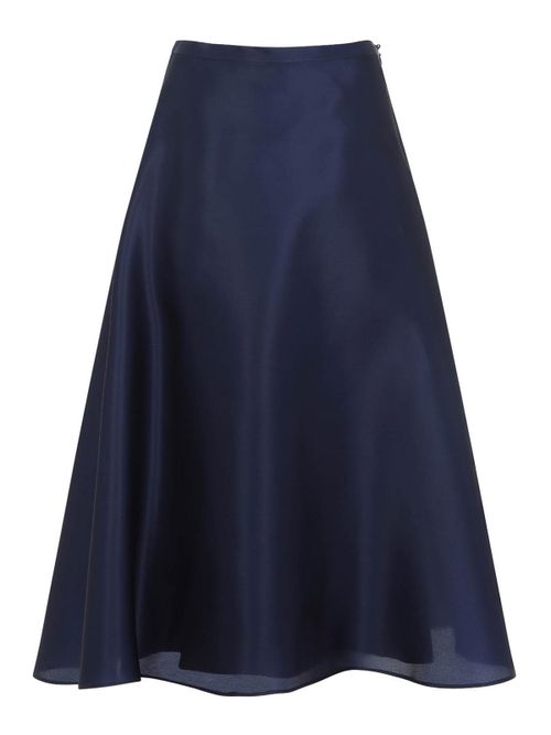 Silk Midi Skirt