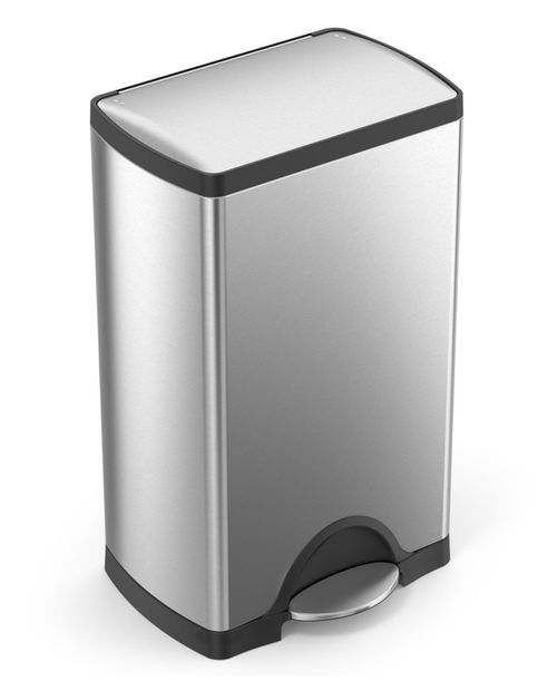 38 Liter Rectangular Step Kitchen Trash Can with Soft-Close Lid