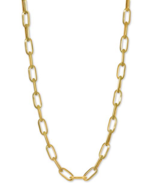"Paperclip Link 24"" Chain Necklace in 14k Gold - Gold"