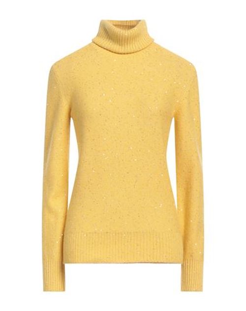 Fabiana Filippi Woman Turtleneck Marigold Size 4 Virgin Wool, Silk, Cashmere, Alpaca wool, Polyester