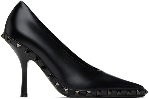 Valentino Garavani Black Rockstud Heels
