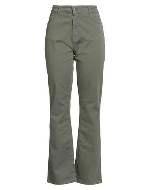 B. yu Woman Pants Military green Size S Cotton, Elastane