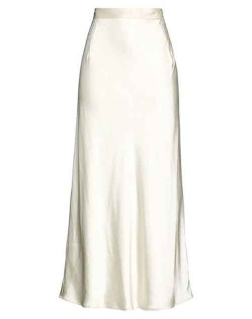 Woman Maxi skirt Off white Size 8 Polyester