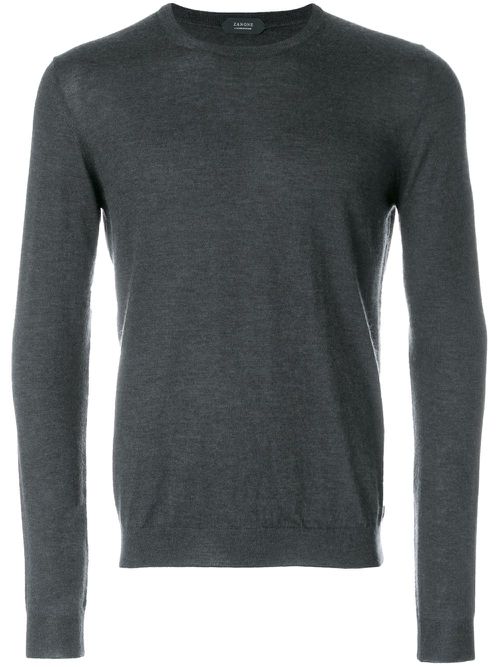 Classic knitted sweater - Grey