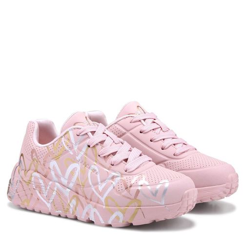 Kids' Jgoldcrown Street Uno Lite Sneaker Little/Big Kid Shoes (Pink Silver)