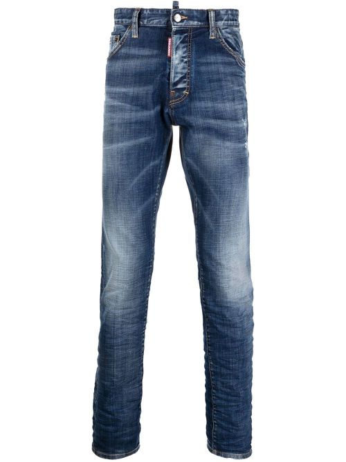 Stonewashed skinny jeans - Blue