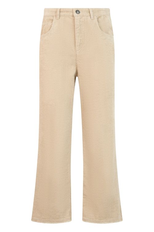 Flared Pants in Lightweight Cotton-Blend