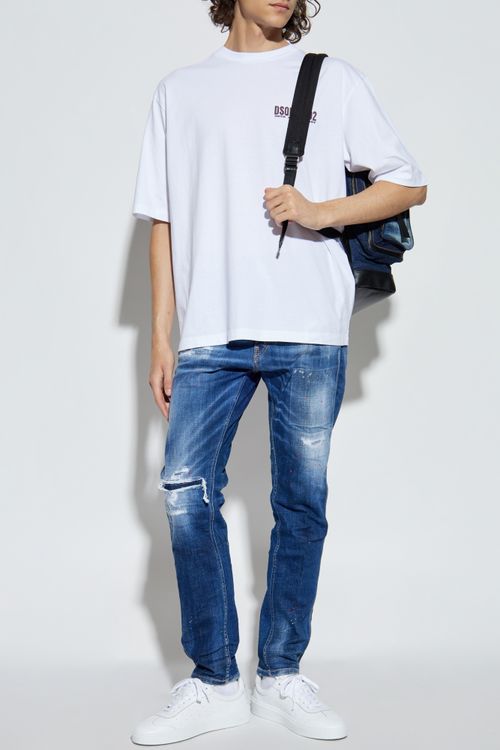 T-shirt With Logo, Men's, White