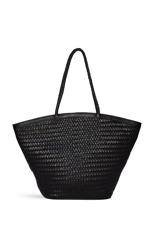 Marcia Handmade Woven Leather Tote Bag