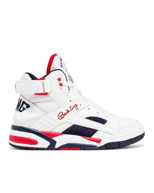 Ewing Patrick Athletics Eclipse OG Sneakers White/Navy/Red USA Dream Team 1992 Olympic Edition Leather Upper;