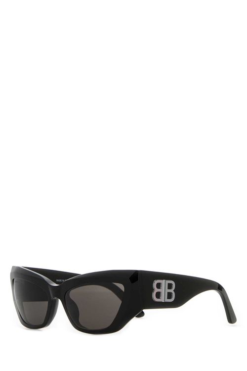 Black Acetate Signature Butterfly Sunglasses