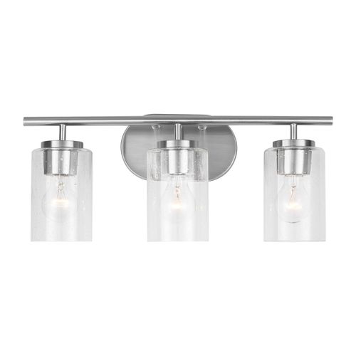 Oslo 3-Light Bathroom Vanity Light in Brushed Nicke