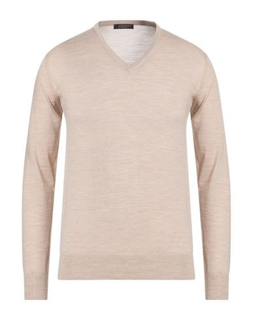 Man Sweater Beige Size 40 Merino Wool