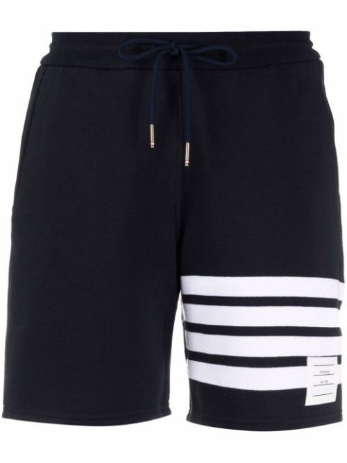 Four-bar stripe track shorts