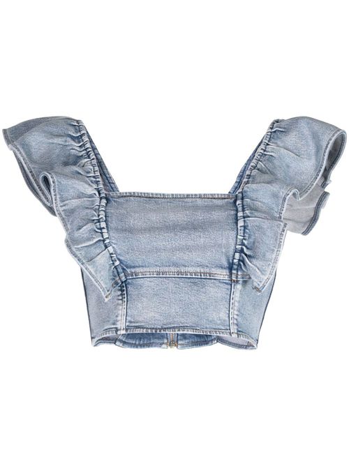 Denim cropped top - Blue