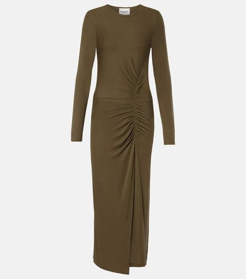 Jelina gathered jersey maxi dress