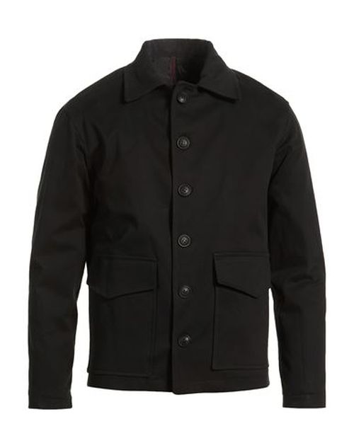 Man Jacket Black Size 34 Cotton, Elastane