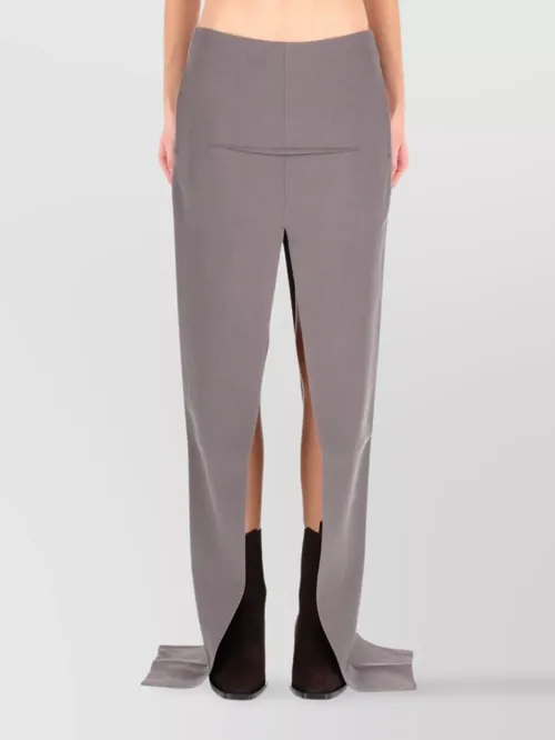 Rick Owens - high waist long skirt slit