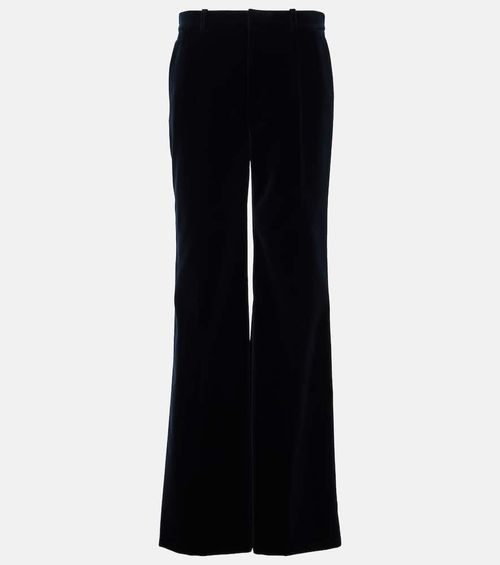 Chloé Cotton velvet flared pants