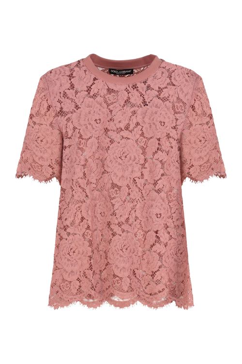-Inspired Lace T-Shirt for Women