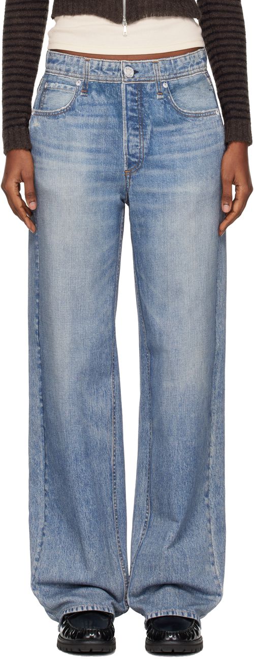 Blue rb Miramar Wide-Leg Jeans