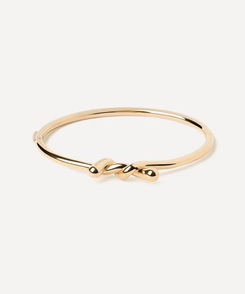 18ct Gold-Plated Twist Bangle Bracelet M Luxury Christmas Gift / Present