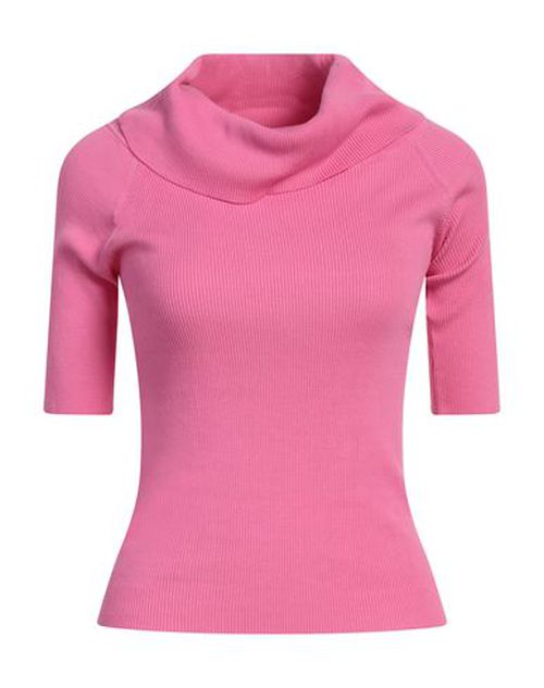 Snobby Sheep Woman Turtleneck Fuchsia Size 2 Cotton, Silk