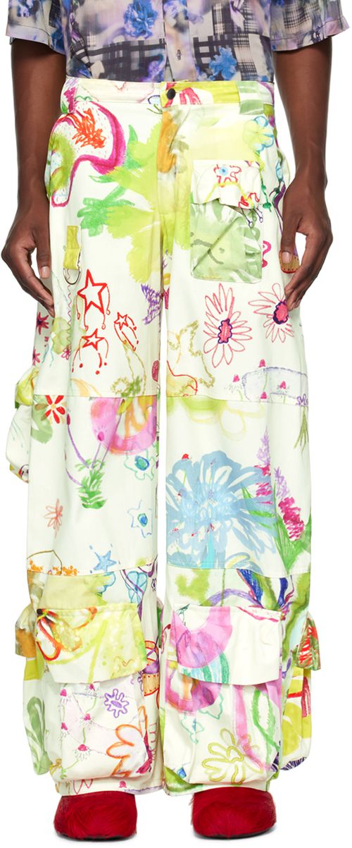 Collina Strada Multicolor Garden Cargo Pants