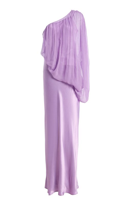 Exclusive Solstice One-Shoulder Chiffon Maxi Dress - Moda Operandi