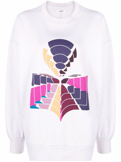 Mindy logo-print sweatshirt - Neutrals