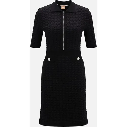 Hugo Boss Women's Farese Knitted Dress - Black - Size: 10